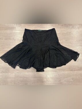 Lauren Ralph Lauren Black Lace Skirt